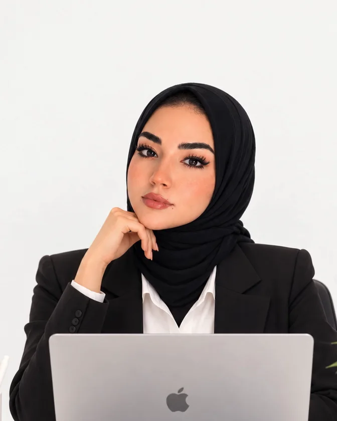 Portrait illustré d'Alia Djeghab, fondatrice de Leaverse
